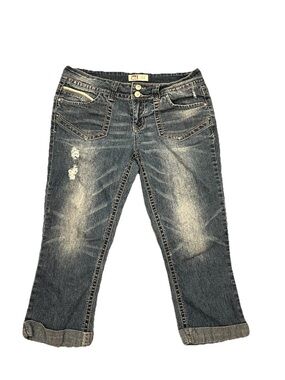 Y2K Vintage Lei Ashely Low Rise Blue Denim Capris Women’s Size 9 Regular